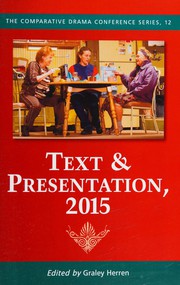 Cover of Text and Presentation 2015 by Graley Herren