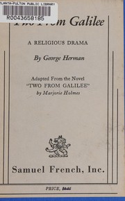 Cover of Two from Galilee by Herman, George