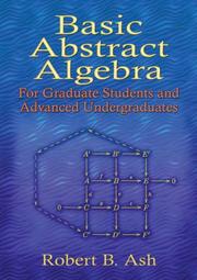 Cover of Basic Abstract Algebra by Robert B. Ash