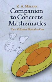 Cover of Companion to concrete mathematics by Zdzislaw Alexander Melzak