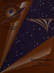 Cover of Math grade 10, pure by Academic Edge Ltd