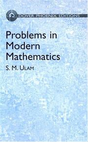 Cover of Problems in modern mathematics by Stanislaw M. Ulam