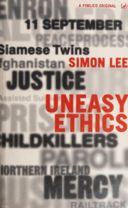 Cover of UNEASY ETHICS by SIMON LEE