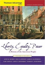 Front cover of Liberty, Equality, Power by John M. Murrin