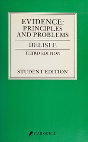 Cover of Evidence, principles and problems by R. J. Delisle