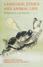 Front cover of Language, ethics and animal life by Niklas Forsberg