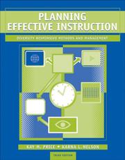 Cover of Planning effective instruction by Kay M. Price