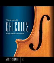 Cover of Single Variable Calculus by James Stewart