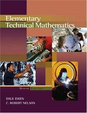 Cover of Elementary technical mathematics by Dale Ewen