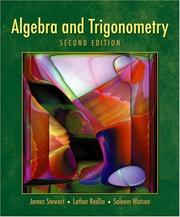 Front cover of Algebra and trigonometry by James Stewart