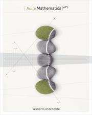 Cover of Finite mathematics by Stefan Waner