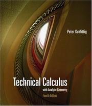 Cover of Technical Calculus with Analytic Geometry by Peter Kuhfittig