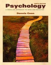 Front cover of Thomson Advantage Books: Psychology by Dennis Coon