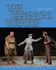 Cover of The essential theatre by Oscar G. Brockett