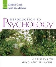 Front cover of Introduction to psychology by Dennis Coon