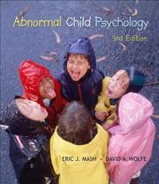 Front cover of Abnormal Child Psychology (with ThomsonNOW Printed Access Card) by Eric J. Mash