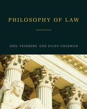 Front cover of Philosophy of law by Joel Feinberg