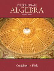 Cover of Intetmediate algebra by Unknown
