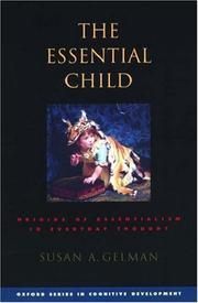 Cover of The Essential Child by Susan A. Gelman