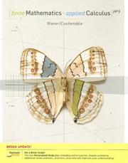 Front cover of Finite Mathematics and Applied Calculus by Stefan Waner
