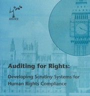 Cover of Auditing for rights by Jonathan Cooper