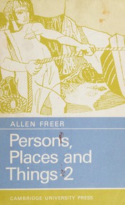 Cover of Persons, Places and Things by A. Freer