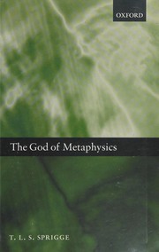 Cover of God of Metaphysics by T. L. S. Sprigge