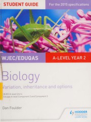 Front cover of WJEC/Eduqas a-level year 2 biology student guide by Dan Foulder