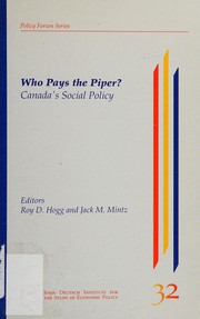 Front cover of Who pays the piper? by Jack M. Mintz