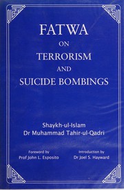 Front cover of Fatwa on terrorism and suicide bombings by Muḥammad T̤āhirulqādrī