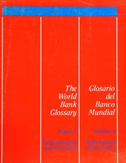 Front cover of The World Bank Glossary by World Bank