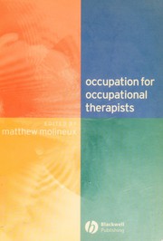 Cover of Occupation for occupational therapists by Matthew Molineux