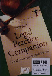 Front cover of Legal practice companion by Gerald Montagu