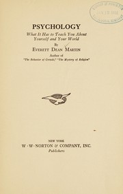 Cover of Psychology by Everett Dean Martin