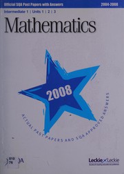 Cover of Intermediate 1 mathematics by Scottish Qualifications Authority