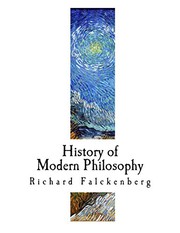 Front cover of History of modern philosophy by Richard Falckenberg