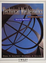 Cover of Wcs trigonometry supplement from technical math by Paul A. Calter