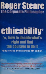 Cover of Ethicability by Roger Steare
