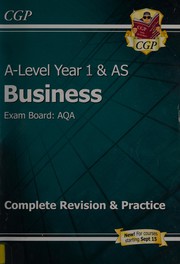 Cover of A-Level year 1 & AS business by Harrison, Rob (Editor of A-Level year 1 & AS business)