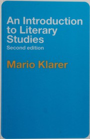 Cover of INTRODUCTION TO LITERARY STUDIES by Mario Klarer