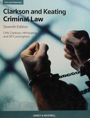 Front cover of Clarkson and Keating criminal law by C. M. V. Clarkson