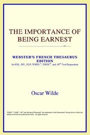 Front cover of The Importance of Being Earnest by Oscar Wilde