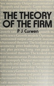 Cover of The Theory of the Firm by Peter J. Curwen