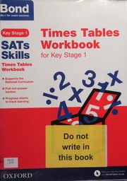 Front cover of Bond Skills Times Tables Workbook for Key Stage 1 by Sarah Lindsay