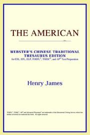 Front cover of The American by Henry James