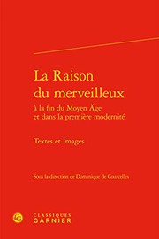 Cover of La Raison Du Merveilleux by Dominique de Courcelles
