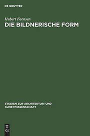 Cover of Die Bildnerische Form by Hubert Faensen