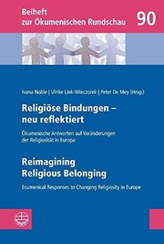 Front cover of Religiose Bindungen - neu reflektiert/Reimagining Religious Belonging by Ivana Noble