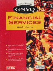 Front cover of Financial Services for Advanced GNVQ by Keith J. Vincent