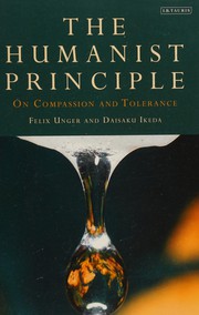Front cover of The humanist principle by Felix Unger